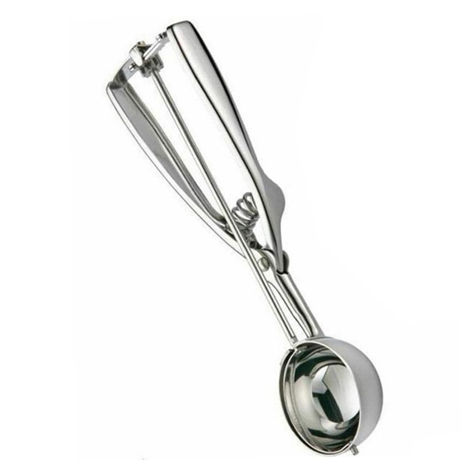 Hoshen Cucchiaio Biscotti Acciaio Inox – Paletta Gelato E Polpette, Diametro 4 Cm, Colore Rosso