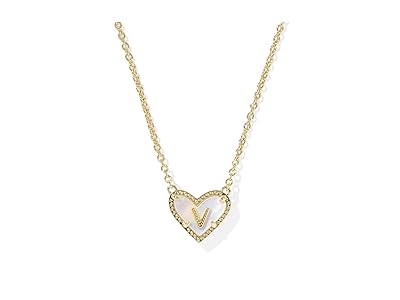 Kendra Scott Heart Letter V Short Pendant Women