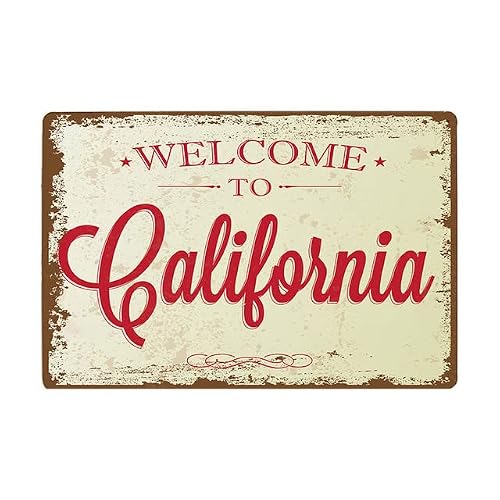 Welcome Home Sign - Metal Tin Sign Retro Vintage Plaque