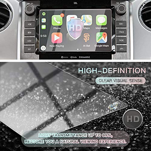 Image of CDEFG Screen Protector for 2020 2021 Tundra 4Runner 8 Inch Navigation Touch Screen Protector, Tempered Glass HD Scratch & Shock Resistance