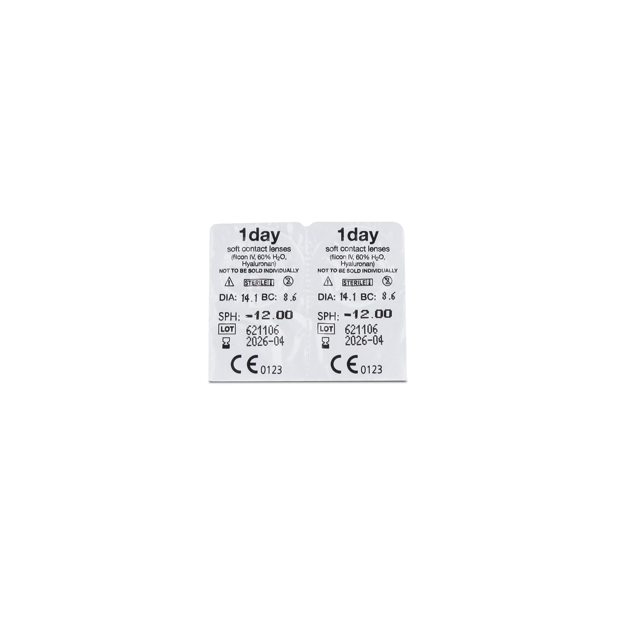 GentLens Hydraview 1 Day 30p - Lenti a contatto giornaliere morbide - (-3.00)
