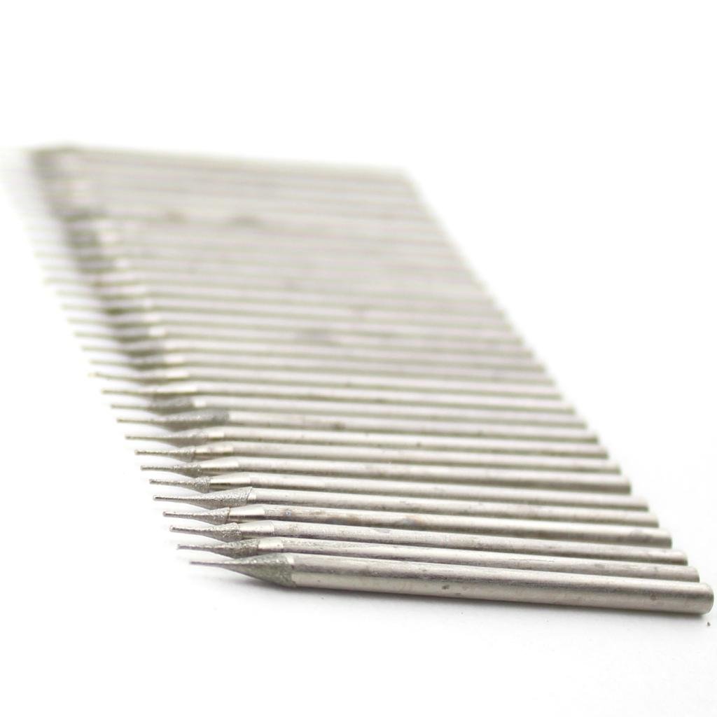 JINGLING Diamond Hole Saws 0.5mm Cylindrical Grinding Bits Jewelry Tools for Stone Pack of 30Pcs