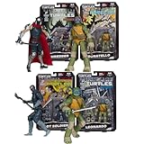 McFarlane Toys-Teenage Mutant Ninja Turtles (Page Punchers) - Shredder, Leonardo, Donatello, and Foot Soldier Action Figures (Bundle)