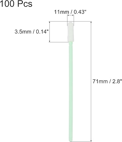 Miniatura 2 de PATIKIL Palitos de limpieza de poliéster de doble capa de 2.80 pulgadas, multiusos, sala blanca para sensores de cámara, impresoras, manualidades,
