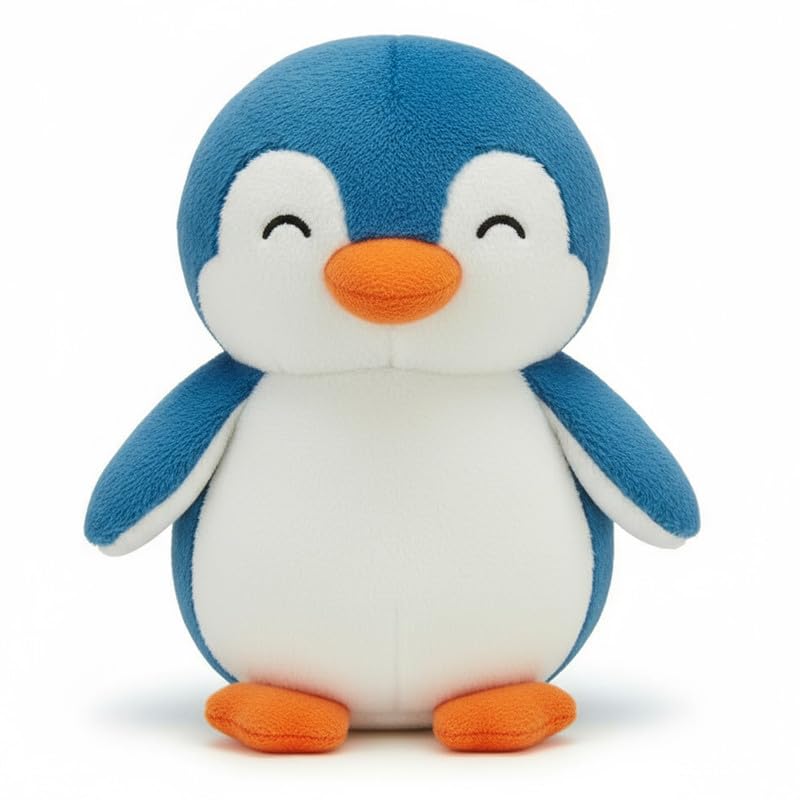 Blue Penguin Soft Toy 18cm | Cute Plush Penguin Stuffed Animal for Kids & Adults | Ideal Gift for Penguin Lovers | Perfect for Collection or Decoration | Machine Washable & Safe for Kids