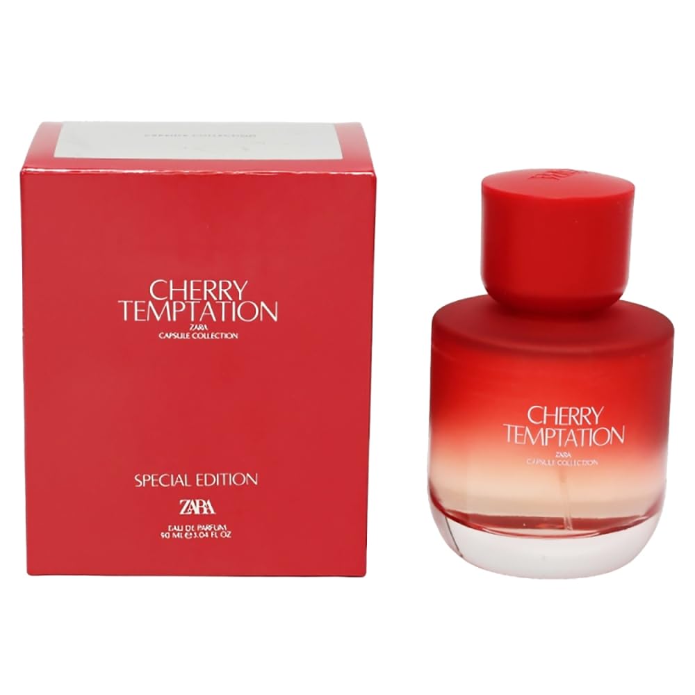 Zara Cherry Temptation Women Perfume Juicy Cherries & Radiant Jasmine with Sweet Fresh Notes Eau de Parfum EDP 90ml (3.04 fl.oz)