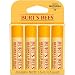 Burt's Bees 100% Natural Moisturizing Lip Balm, Beeswax, 4 Tubes in Blister Box