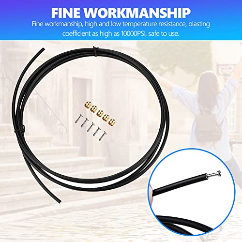 Vgeby Bicycle Brake Oil Tube, 3M Mountain Bike Brakes Hose Tubing Hydraulic Disc Brake Oil Tube Pipe Mtb Brake Hose #TOP5