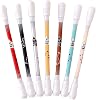 1Pcs Spinning Rotating Pen Non-Slip Funny Rolling Finger Gaming Pen Toy Black 0.5mm Writing Pens Fingertip Toy Stationery for Kids Students