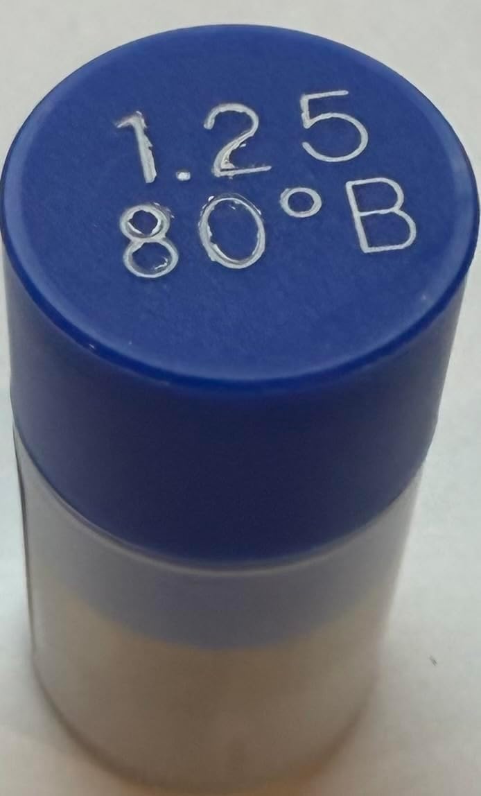 Four Pack - Oil Burner Nozzle, 1.25 80 B, Solid Spray Blue Cap 1.25 80 B Oil Nozzle 1.25 Gallons per minute with a 80 degree Solid Spray