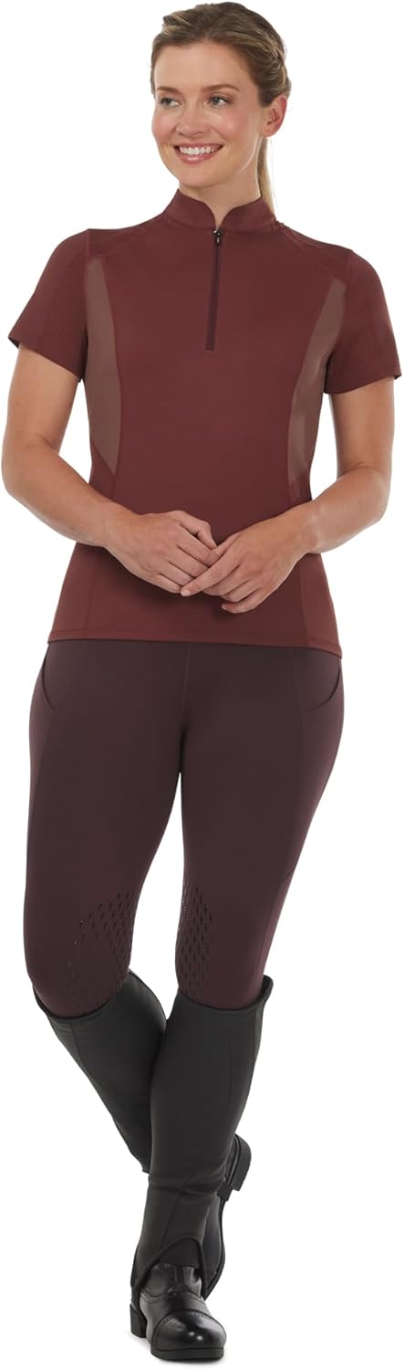 Kerrits Women's Freedom Tech Short Sleeve Equestrian Top – Stretchy, Lightweight, Wicking Fabric, Great for Summer