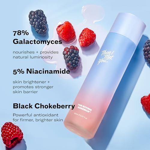 Then I Met You The Giving Essence, Vegan-Cruelty-Free Korean Skincare with 5% Niacinamide, Fermented Galactomyces, Red Algae & Berries for Brightening & Hydration, Suitable for All Skin Types, 5.07 oz - Image 4