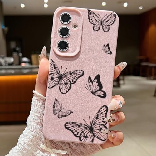 Coque Samsung Galaxy A54 5G imprime papillon rose poetique