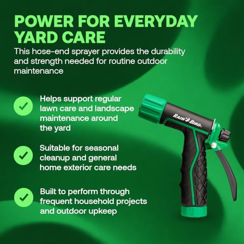 Rain Bird TRNZLADJRT Adjustable Rear Trigger Garden Hose Nozzle by Rain Bird - Used condition - Image 2