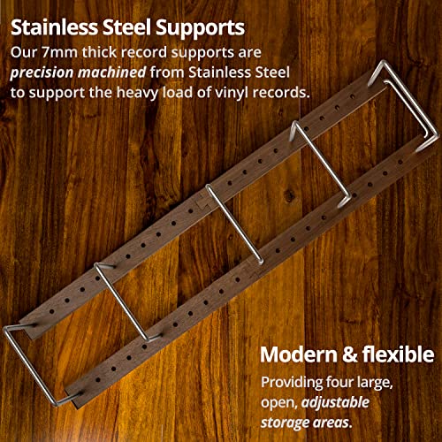 Optage Audio 150 Lp Vinyl Record Holder, Solid Walnut Vinyl Record Storage, Vinyl Holder For Record Display, Now Playing Record Stand, Vinyl Record Holder, Record Stand, Vinyl Storage, Vinyl Stand #TOP5