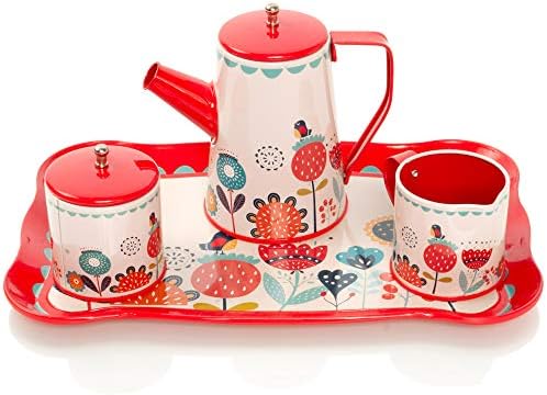 Milly & Ted Kids Tea Set - Tea Party Set For Girls - Includes Carry Case - Pretend Play Childrens Toy Tea Set