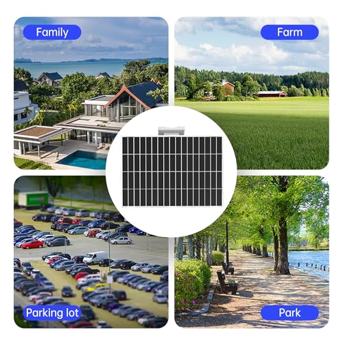 SECUPOE Solar Panel with Battery, 20W Solar Panel with Built-in 26000mAh Battery Backup, 5V USB-C Output, IP65 Waterproof Solar Charger for Security Cameras, Outdoor Lights & Remote Monitoring by SECUPOE - Image 5