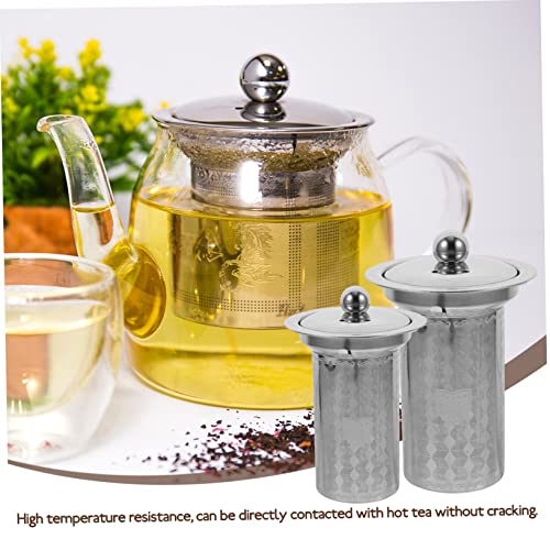 2 Unidades Bule Coador De Chá Infusor De Bola De Chá Cesta De Chá Coador De Chá De Malha Fina Coador