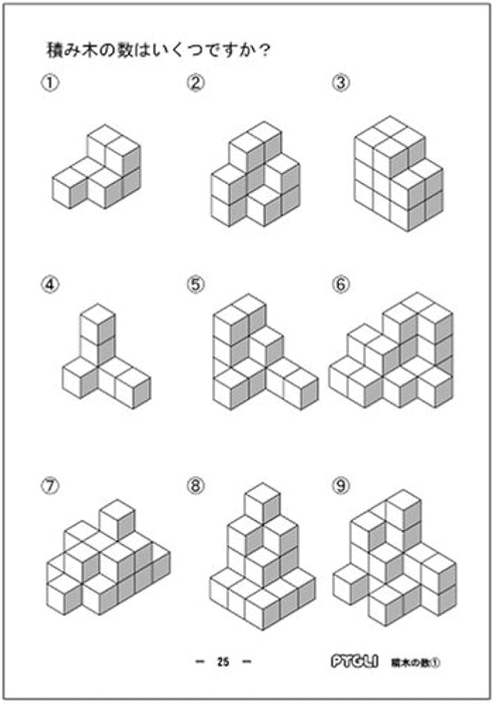 能力育成問題集12 積み木の数1(ピグマリオン|PYGLIシリーズ 能力育成問題集12 積み木の数1(ピグマリオン|PYGLIシリーズ