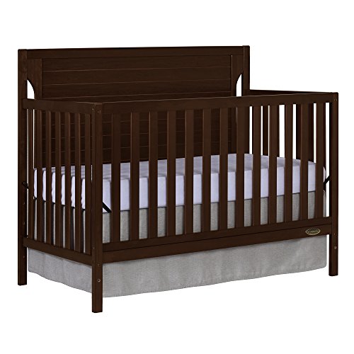 Image of Dream On Me Cape Cod 5-in-1 Convertible Crib in Espresso, Greenguard Gold Certified, 55x30x44.5 Inch (Pack of 1)