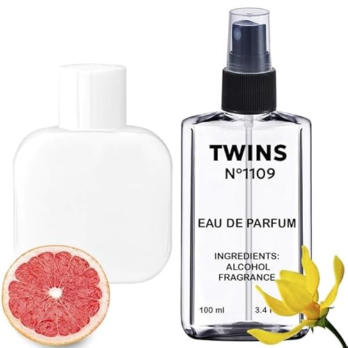 TWINS Impression of L.12.12 Blanc | Perfume for Men Eau de Parfum | No.1109 | 3.4 Fl Oz / 100 ml