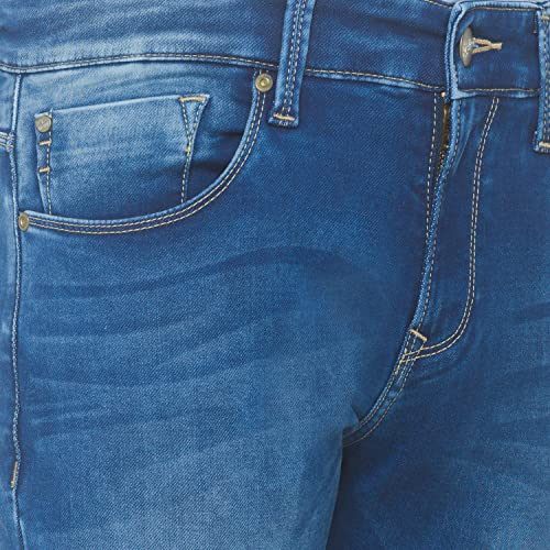 Image of Spykar Men's Cotton Ricardo Mid-Rise Relaxed Fit Jeans (RC-01BB-11)