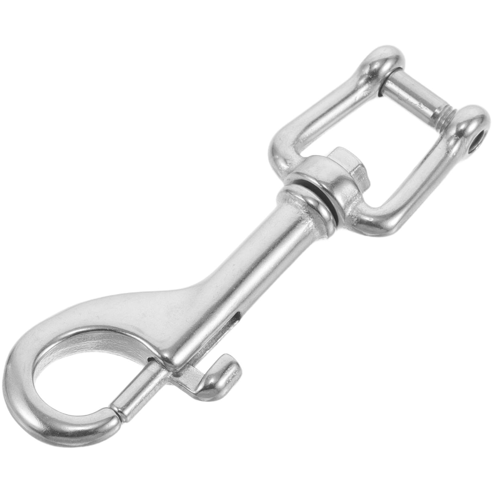 VILLCASE Stainless Steel Diving Safety Hook Spring Clip, Swivel Bolt Snap, Silver, Rust Resistant, for Scuba Gear, Dog Leash, Diving Activities and Marine Environments