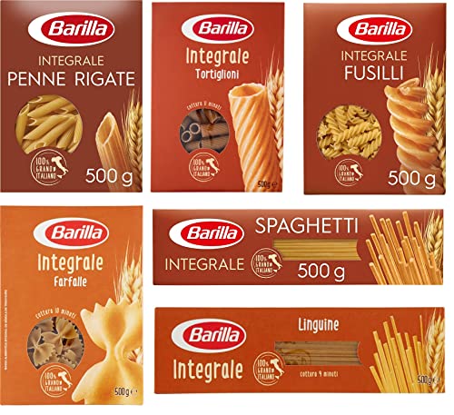 Testpaket Barilla pasta integrale Vollkorn italienisch Nudeln 500g (6 x 500g)