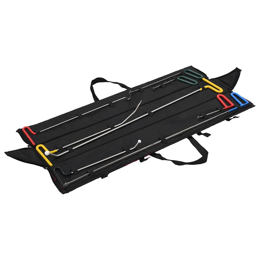 vidaXL Kit Reparación Abolladuras Coche 8 Pzas Set Herramientas Reparar Carrocería Chapa Golpes Abollones Sin Pintura Automóviles Motos Vehículos