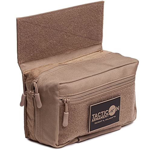 Tacticon Drop Pouch Elite | Combat Veteran Owned Company | Dangler Pouch Compatible with Any Vest with Hook and Loop at Front - Tacticon