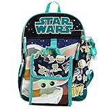 Bioworld Star Wars The Mandalorian Grogu Backpack and Lunch Bag Set