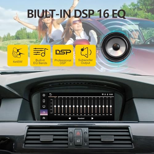 Radio para auto con CarPlay inalámbrico y Bluetooth para BMW Serie 3/5 miniatura 2