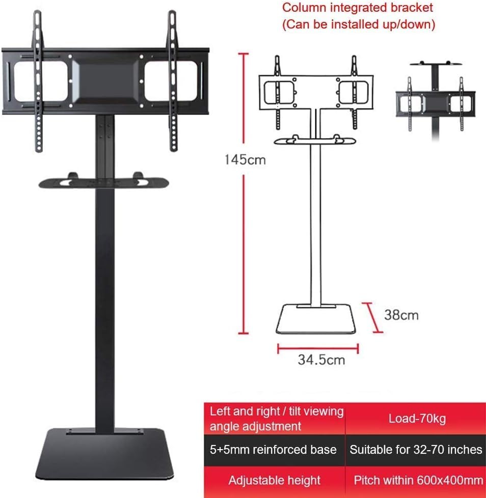 Soporte móvil para TV con carrito y gestión de cables miniatura 2