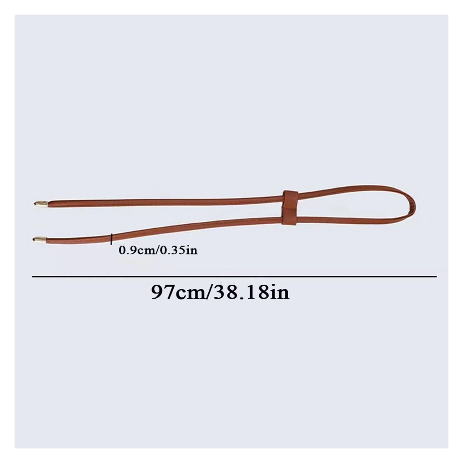 Taschengurt Kordelzug Schnalle Taschenseil PU-Leder DIY Ersatz Umhängetaschengurt for Rucksack Beam Pocket Bag Zubehör(Black)