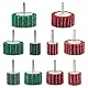 FEIHU 10 Stück Schleifmop set/Fächerschleifer/Lamellenschleifer,Vlies-Schleifmittel Polierscheiben, Polieren von Metall, Holz, Edelstahl Schaftdurchmesser: 6 mm