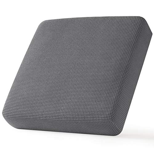 Image of CHUN YI Stretch Chair Couch Cushion Cover Suitable for Armchair, Sofa Seat Slipcover with Spandex Jacquard Fabric(Small,Light Grey)