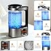 Imagen de Jradse Generador de Agua Hidrogenada 2L Portátil Botella de Agua Rica en Hidrógeno con Calentamiento PTC Pantalla Táctil LED Digital Termostato para Hogar Oficina