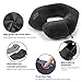 Rewondah Inflatable Travel Pillow, Inflatable Neck Pillow for Traveling Airplane, Travel Pillow with Soft Velour Washable Cover, U Shape Blow Up Neck Pillow for Airplanes Train Car Travel