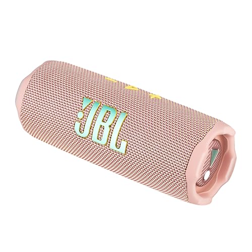 Image of JBL FLIP 7 (Pink) Waterproof Portable Speaker Bundle with X-Halo Hardcase (Black)