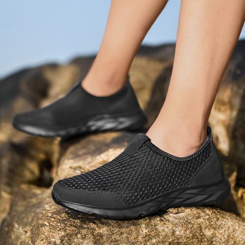2025 New Walking Shoes for Women Men Hands Free Slip On Running Sneakers,Lightweight No Lace Soft Sole Breathable Sneakers Outdoor Fashion Simple Tennis Shoes with Arch Support3