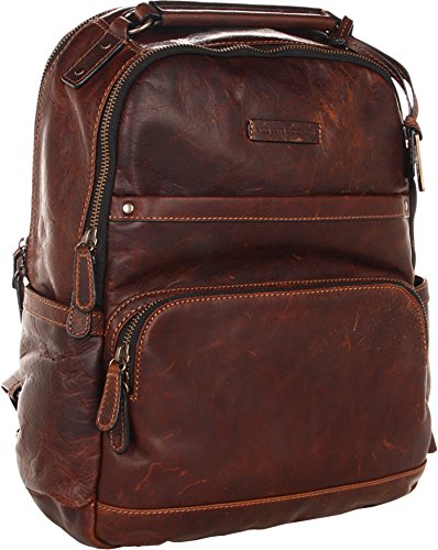 Image of FRYE Men's Logan Antique Pull Up Backpack, Dark Brown, One Size