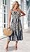 WIHOLL Casual Summer Dresses for Women 2025 Sleeveless Flowy Sun Spring Dress Sundresses Beach Midi Dresses for Women 2026 Maternity Plus Size Dresses for Curvy Women Navy Stripe 2XL