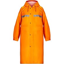 Coralrain Long Hooded Raincoat Safety Waterproof Emergency Rain Jacket Poncho for Men Women Adults