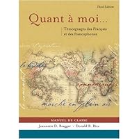 Quant A Moi... Temoignages des Francais et des francophones: Video on DVD 1413001017 Book Cover