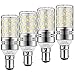 Yiun B15 LED Corn Bulbs12W, Equivalente 100W incandescente, 1200LM, blanco frío 6000K Bulbs de la lámpara LED, decorativo Candle Base B15, la lámpara no regulables LED, paquete de 4