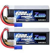 Amazon.com: Zeee 2S Lipo Battery 6000mAh 80C 7.4V Hard Case