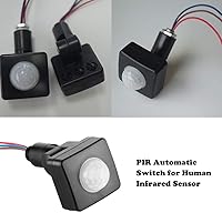 Vista 6 de KOOBOOK Sensor de movimiento infrarrojo del cuerpo PIR interruptor automático distancia de movimiento tiempo de retardo ajustable