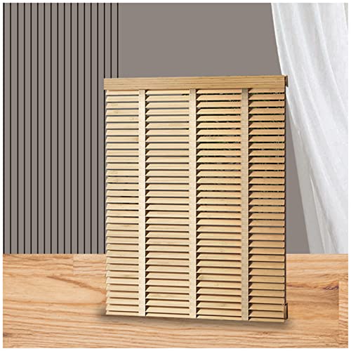 Persianas venecianas de madera maciza con lamas de calidad para decoración del hogar 2