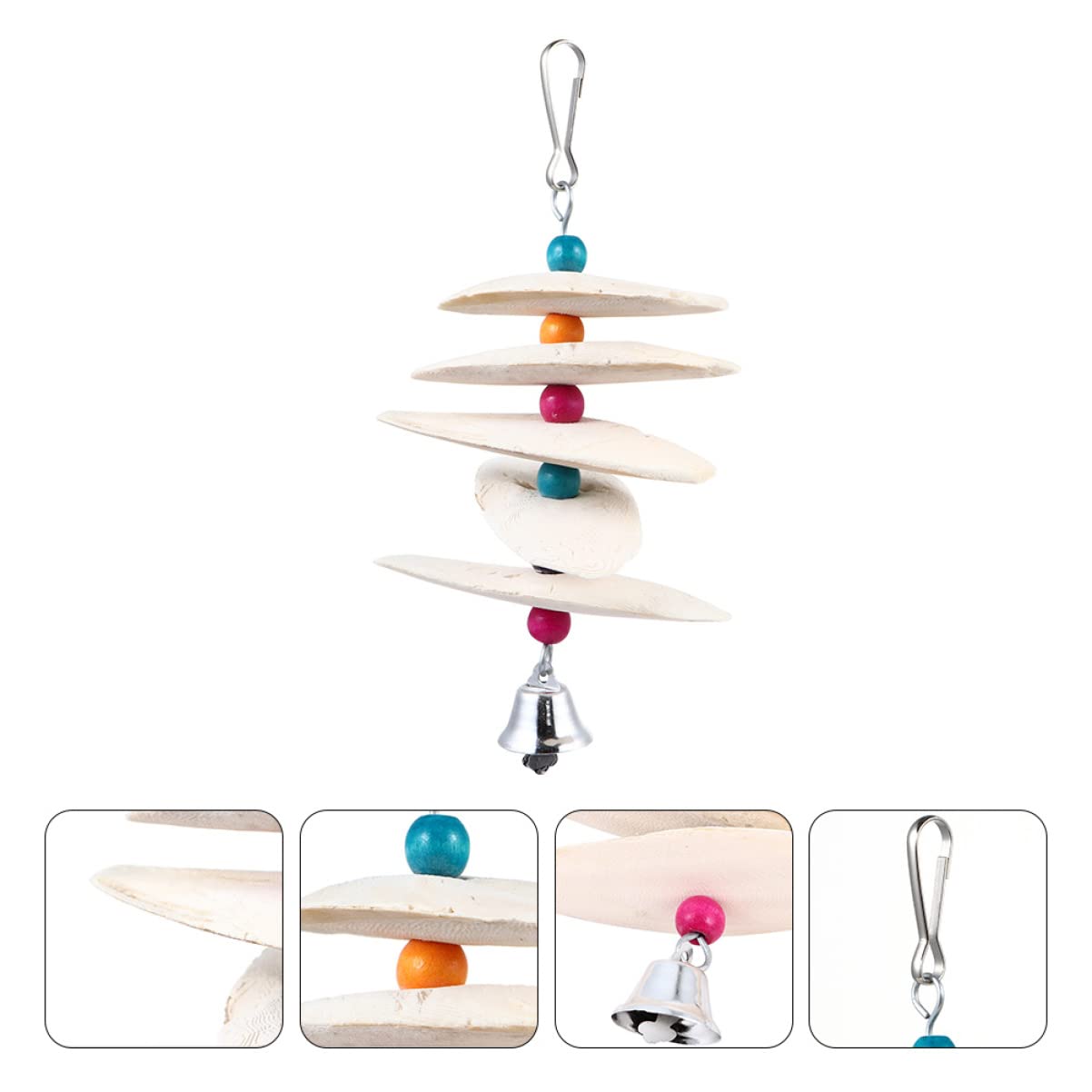 Didiseaon 6 Pcs Perroquet Os De Seiche Jouets De Dentition Os pour Escargots Perruche Os De Seiche Os De Câlin pour Oiseaux Os De Seiche pour Oiseaux Os De Seiche pour Perruches