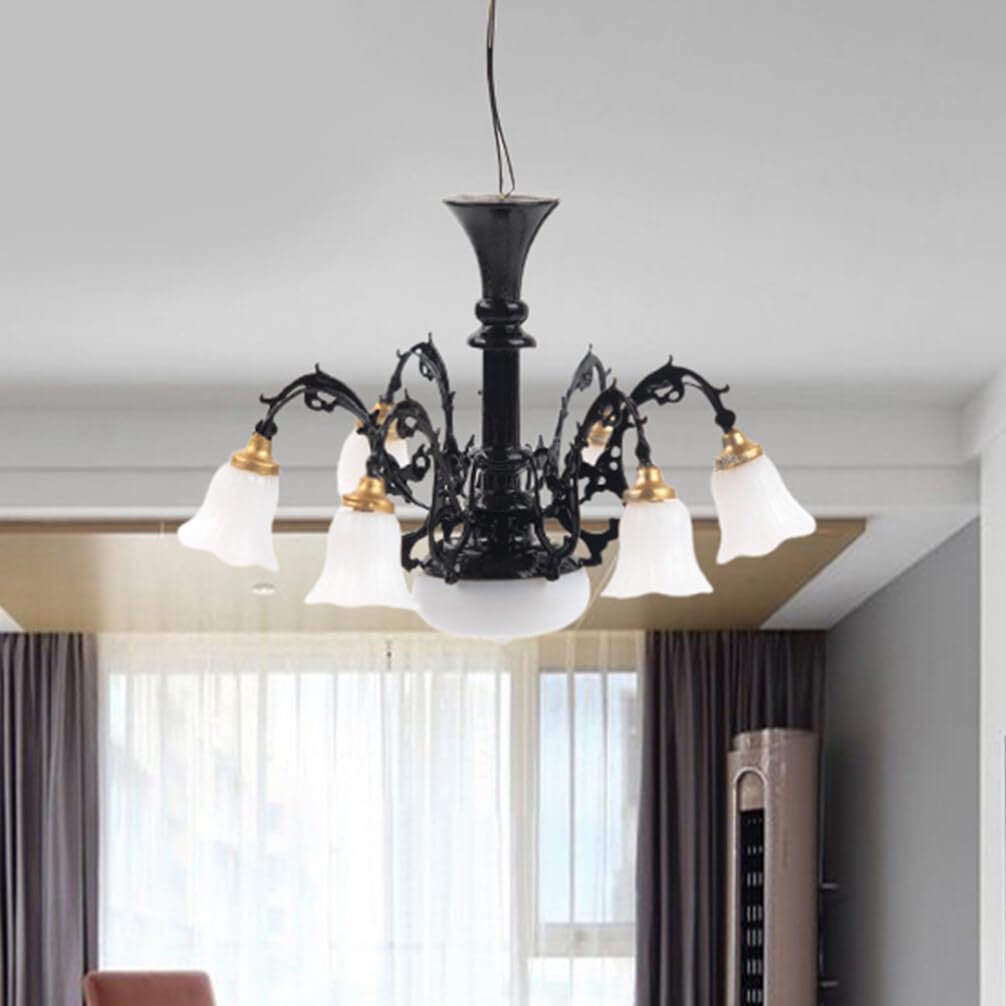 Mini Lámpara De Araña LED Para Casa De Muñecas Escala 1:12 – Con 5 Luces De Vela, Ideal Para Decorar Interiores En Miniatura Y Regalar A Coleccionistas
